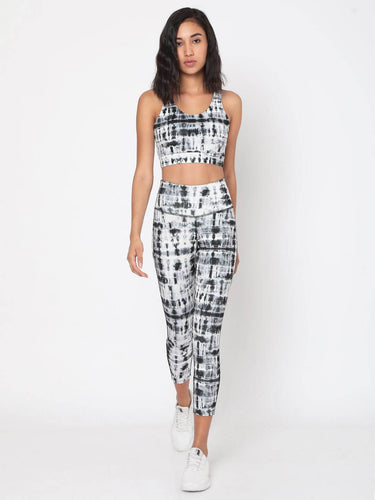 Shop-Black Shibori Luxe Crop Top