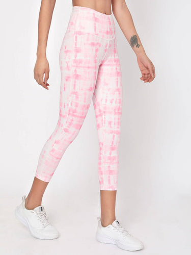 Shop-Pink Shibori Luxe Leggings