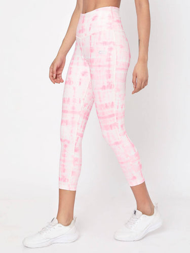 Shop-Pink Shibori Luxe Leggings