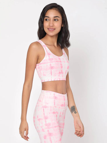 Shop-Pink Shibori Luxe Crop Top