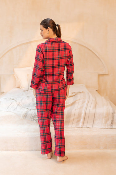 Christmas print Flannel Pj set