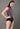 Pink Net Overlay Swimsuit