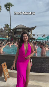 Hot Pink Starfish Detail Monokini & Skirt Set