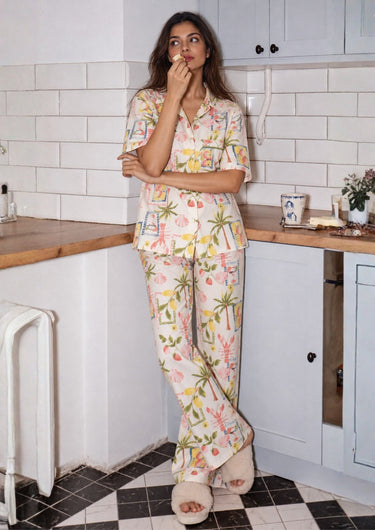 Tropical Bliss Printed-Night Suit