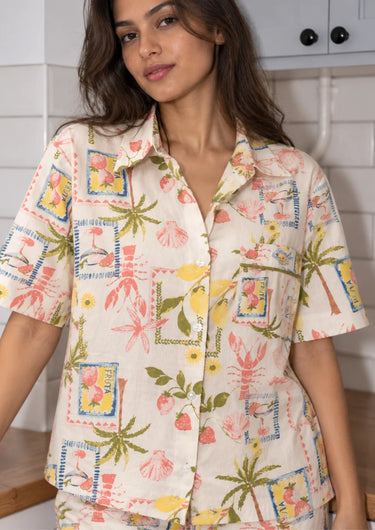 Tropical Bliss Printed-Night Suit