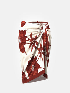 Brown Oversize Floral Sarong