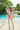 Serene Swimsuit Set In Candy Red With Shoreline Cape In Madagascar