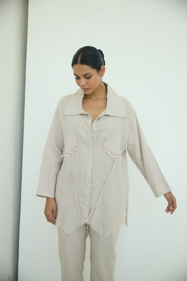 Muffu Fringe Shirt Dress