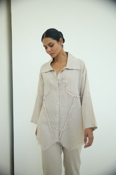 Muffu Fringe Shirt Dress