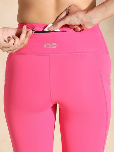 Shop-Pink Fuchsia High Impact Action Bra & Aura Leggings