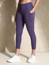 Shop-Purple Cadet High Impact Action Bra & Aura Leggings