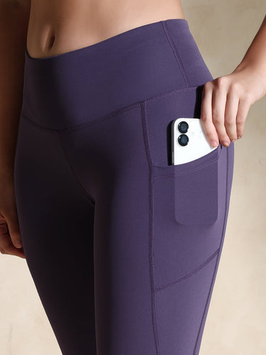 Shop-Purple Cadet High Impact Action Bra & Aura Leggings