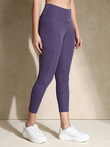 Shop-Purple Cadet High Impact Action Bra & Aura Leggings