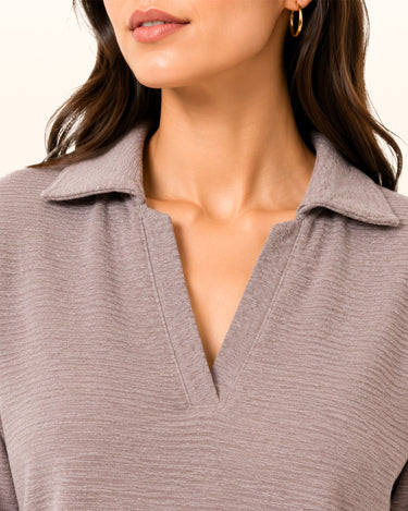 Beige Ottoman Long-Sleeve Polo