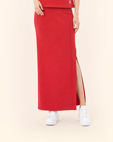 Crimson Terry Keyhole Top