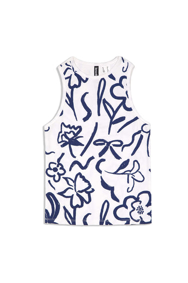 Blue Print Tank Top
