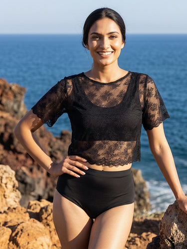 Black Lace Bikini Set – AISW-218A